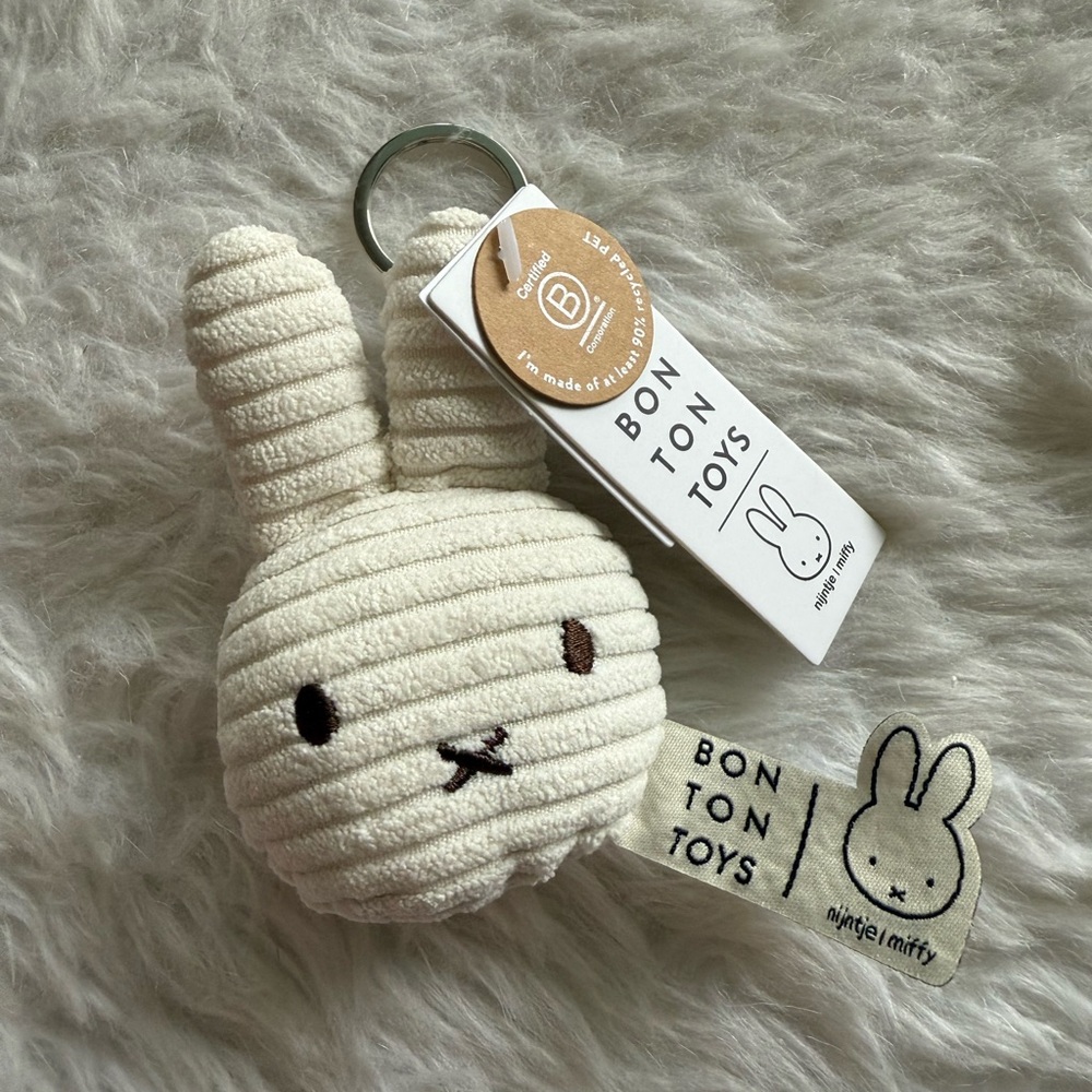 Miffy Corduroy Plushie Keychain NWT - Picture 5 of 5